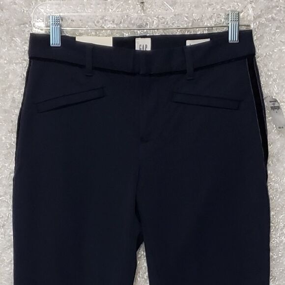 GAP tuxedo stripe navy skinny pant - Picture 3 of 6